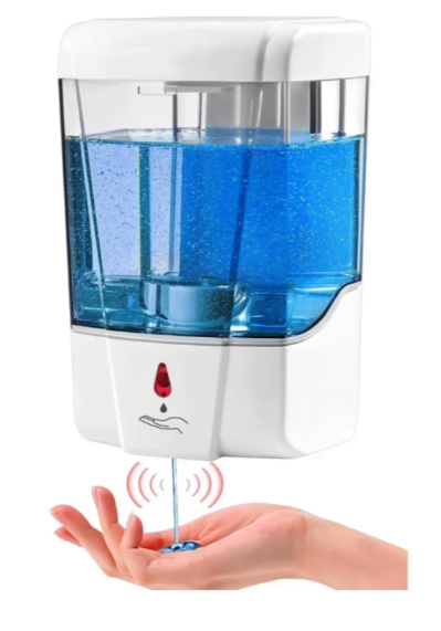 Dispensador de Jabón Automático de 700ml sin Contacto eléctrico Dispensador  de gel antibacterial y Despachador de