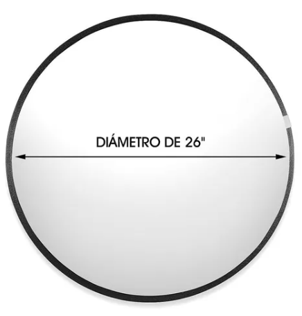 Espejo Convexo - Acrílico De 66cm, Exterior - Uline