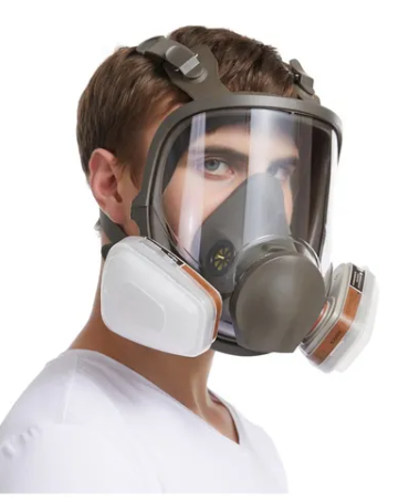 Máscara De Gas Respiración 6800 De Care Completa Con Filtro